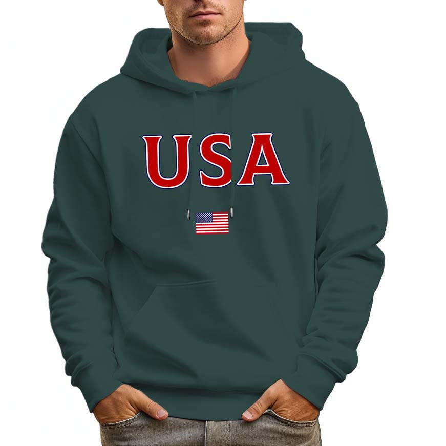 U.S. Grand Red Cotton Men Sweatshirt main image 1