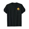 thumbnail image 1 of Men's 100% Cotton Relaxed Fit T-Shirt with Cute Goldfish Pocket Aquarium Graphic - Soft Breathable Casual Tee, 1 of 4