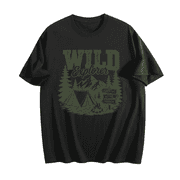 Mens 100% Cotton T-Shirt, Short Sleeve Crewneck Graphic Tee, Soft Breathable Casual Basic Shirt S-3XL