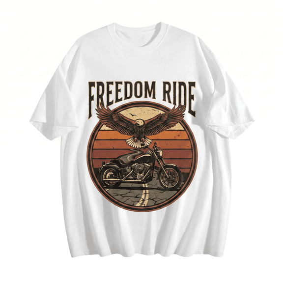 Men's 100% Cotton Short Sleeve Crewneck Graphic T-Shirt, Soft Breathable Moisture Wicking Casual Basic S-3XL
