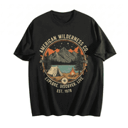 Mens 100% Cotton Short Sleeve Crewneck Graphic T-Shirt, Soft Breathable Moisture Wicking Casual Basic S-3XL