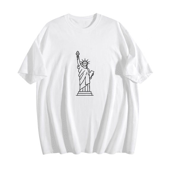 Men's 100% Cotton Short Sleeve Crewneck Graphic T-Shirt, Soft Breathable Moisture Wicking Casual Basic S-3XL