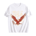 thumbnail image 1 of Men's 100% Cotton Short Sleeve Crewneck Graphic T-Shirt, Soft Breathable Moisture Wicking Casual Basic S-3XL, 1 of 7