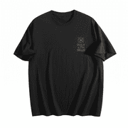 Mens 100% Cotton T-Shirt, Short Sleeve Crewneck Graphic Tee, Soft Breathable Casual Basic Shirt S-3XL