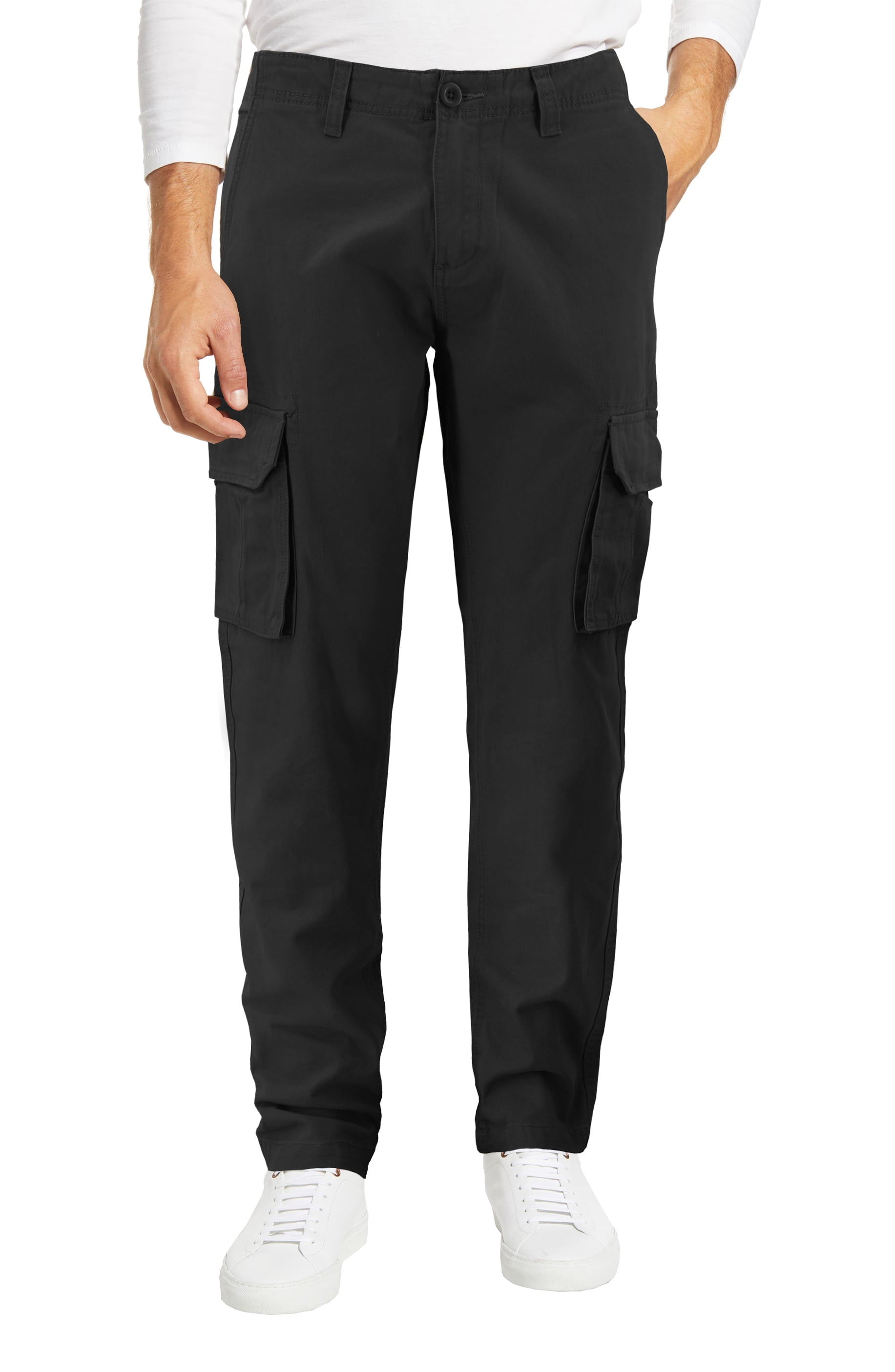 Men's 100% Cotton Work Trousers Multi Pocket Military Army Cargo