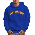 thumbnail image 1 of Men's 100% Cotton Yellow SAN FRANCISCO Hoodie 330g Thick Pocket Hood, 1 of 16