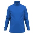 thumbnail image 1 of Men's 100% Interlock Knit Combed Cotton Super-Soft Euro Design Ski Casual Turtleneck Pullover, 1 of 7