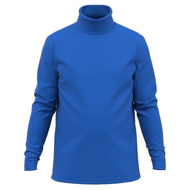 Men's Super-Soft Cotton Turtleneck Pullover – 100% Combed Cotton, Mid-Weight, Euro Ski Design