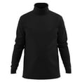 thumbnail image 1 of Men's 100% Interlock Knit Combed Cotton Super-Soft Euro Design Ski Casual Turtleneck Pullover, 1 of 7