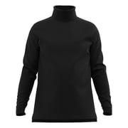 Mens 100% Interlock Knit Combed Cotton Super-Soft Pre-Washed Ski Casual Droptail Turtleneck Pullover Sweater