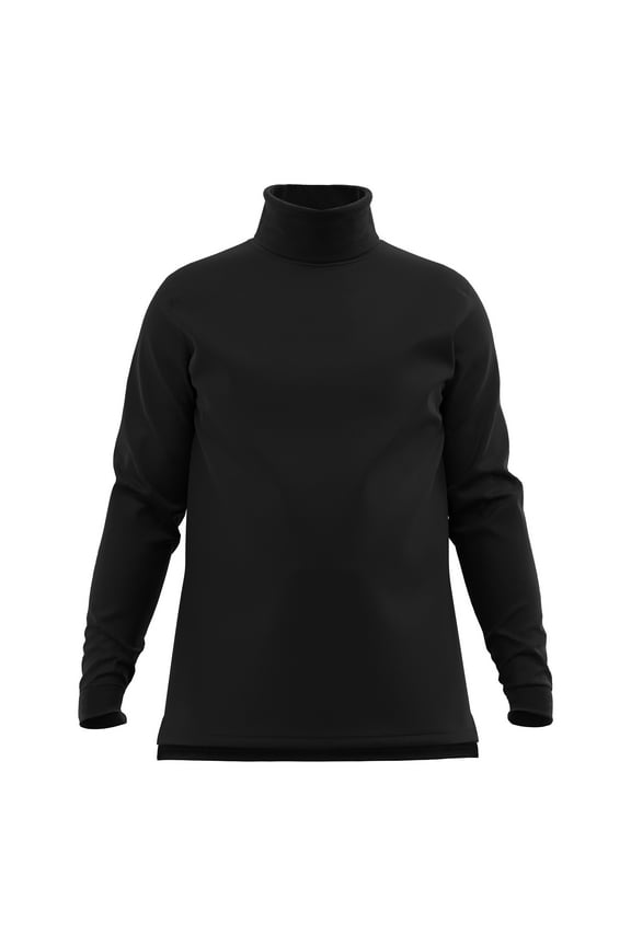 Men's 100% Interlock Knit Combed Cotton Super-Soft Pre-Washed Ski Casual Droptail Turtleneck Pullover Sweater