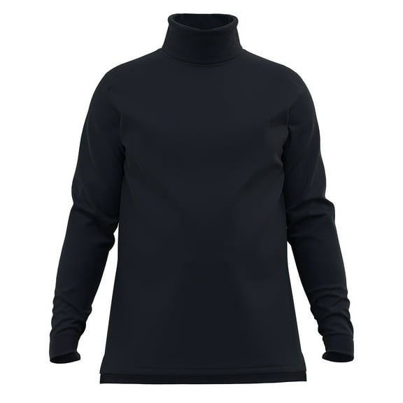 Men's 100% Interlock Knit Combed Cotton Super-Soft Pre-Washed Ski Casual Droptail Turtleneck Pullover Sweater