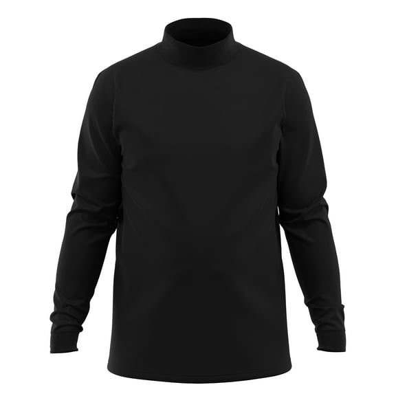 Men's 100% Interlock Knit Combed Cotton Super-Soft Pre-Washed Ski Casual Mockneck Pullover Sweater