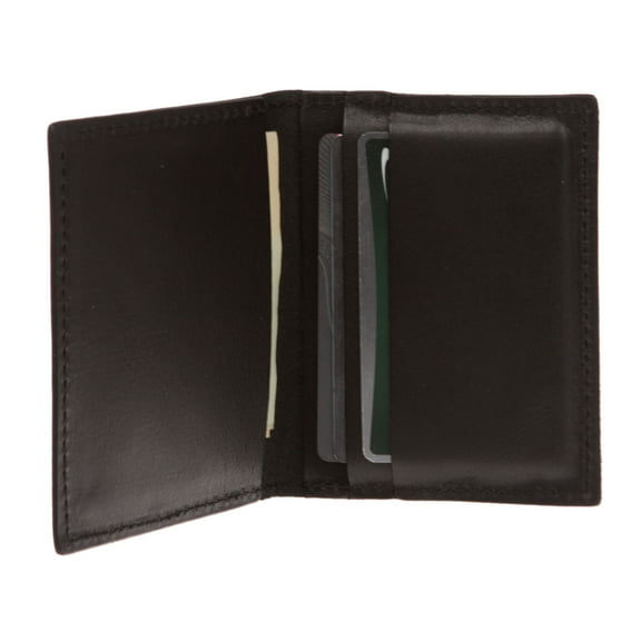 Men's 100% Leather Micro Sleeve, Slim Card & Cash Holder Bifold Wallet - Multi Color Options