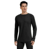 Men's 100% Merino Wool Base Layer Tops Lightweight Long Sleeve Active Base Layer