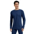 thumbnail image 1 of Men's 100% Merino Wool Base Layer Tops Lightweight Long Sleeve Active Base Layer, 1 of 6