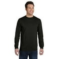 thumbnail image 1 of Men's 100% Organic Cotton Classic Long-Sleeve T-Shirt - BLACK - 2XL, 1 of 2