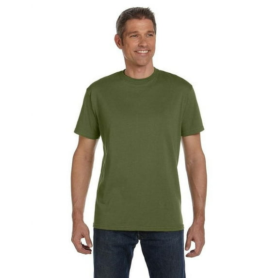 Men's 100% Organic Cotton Classic Short-Sleeve T-Shirt - OLIVE - S
