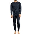 thumbnail image 1 of Men's 100% Polyester 2-Pc Long Thermal Underwear, Navy Blue M, 1 Set, 1 of 4