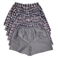thumbnail image 1 of Couver Men’s Soft Polyester Boxer Shorts Underpants, Assorted Darker Plaid, L, 6-Pack, 1 of 4
