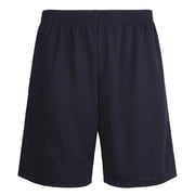 Men's 100% Polyester Performance Shorts with Pockets, Black S, 1 Count, 1 Pack