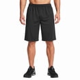 thumbnail image 1 of Men's 100% Polyester Performance Shorts with Pockets, Black S, 1 Count, 1 Pack, 1 of 6