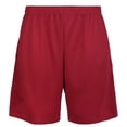 thumbnail image 1 of Men's 100% Polyester Performance Shorts with Pockets, Red M, 1 Count, 1 Pack, 1 of 2