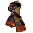 thumbnail image 1 of Men's 100 Silk Neck Scarf Double Layers Fashion Scarves Neckerchief Formal Casual Business, 1 of 3