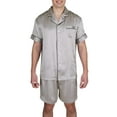 thumbnail image 1 of Men's 100% Silk Short Pajamas Set, 1 of 10