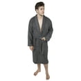 thumbnail image 1 of Men?s 100% Terry Cotton Bathrobe Toweling Robe Charcoal XXL, 1 of 7