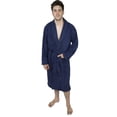 thumbnail image 1 of Men?s 100% Terry Cotton Bathrobe Toweling Robe Navy XXL, 1 of 7