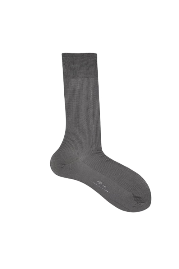 Men's 100 Thread Mercerized Cotton Dress Socks Business Casual Sold Crew Sock Summer Lightweight Soft Comfort