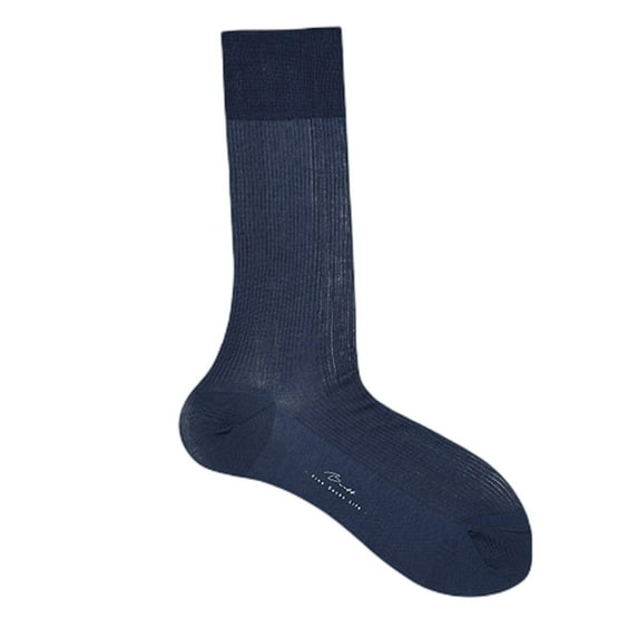 Men's 100 Thread Mercerized Cotton Dress Socks Business Casual Sold Crew Sock Summer Lightweight Soft Comfort
