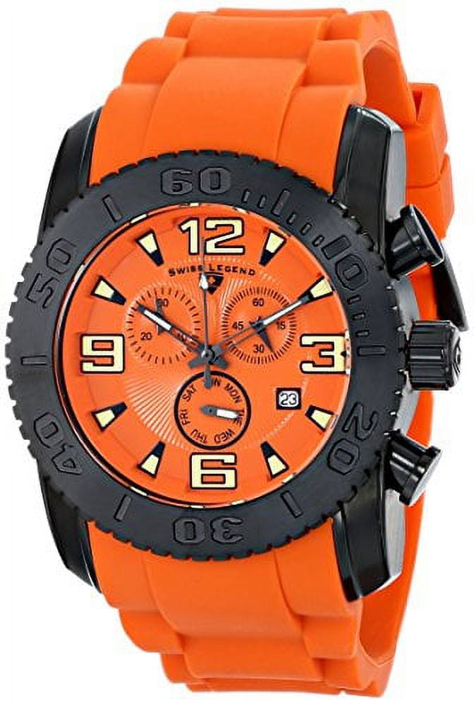 Men s 10067 BB 06 Commander Analog Display Swiss Quartz Orange
