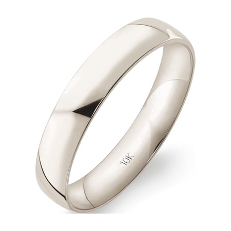 10K Yellow Gold Comfort Fit Wedding Band, High-Polish, for Men or Women, Size12