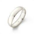 thumbnail image 1 of Oxford Ivy Oxford Ivy Men's 10K White Gold 5mm Comfort Fit Plain Wedding Band (Available Ring Sizes 8-12 1/2) Size 11.5, 1 of 5