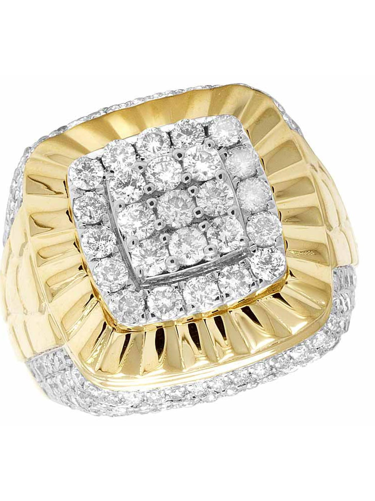 Real diamond online pinky ring