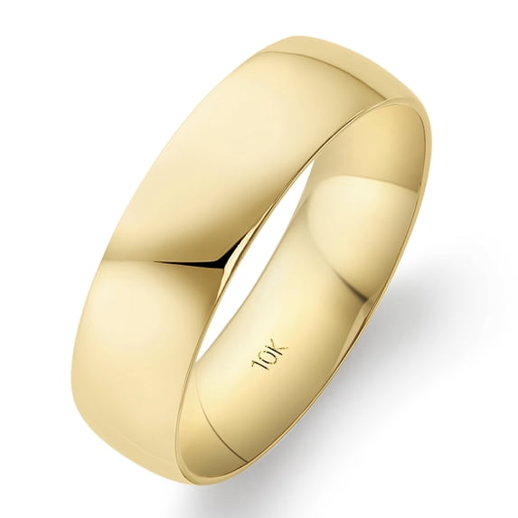 Oxford Ivy Mens Solid 10K Yellow Gold Comfort Fit Wedding Band Ring Size 12.5