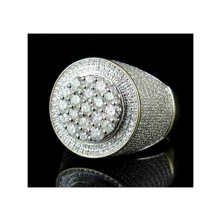 MEN'S BRACELET 2.25CT ROUND DIAMOND 10K YELLOW GOLD MEN'S BRACELET 2.25CT ROUND DIAMOND 10K YELLOW GOLD
