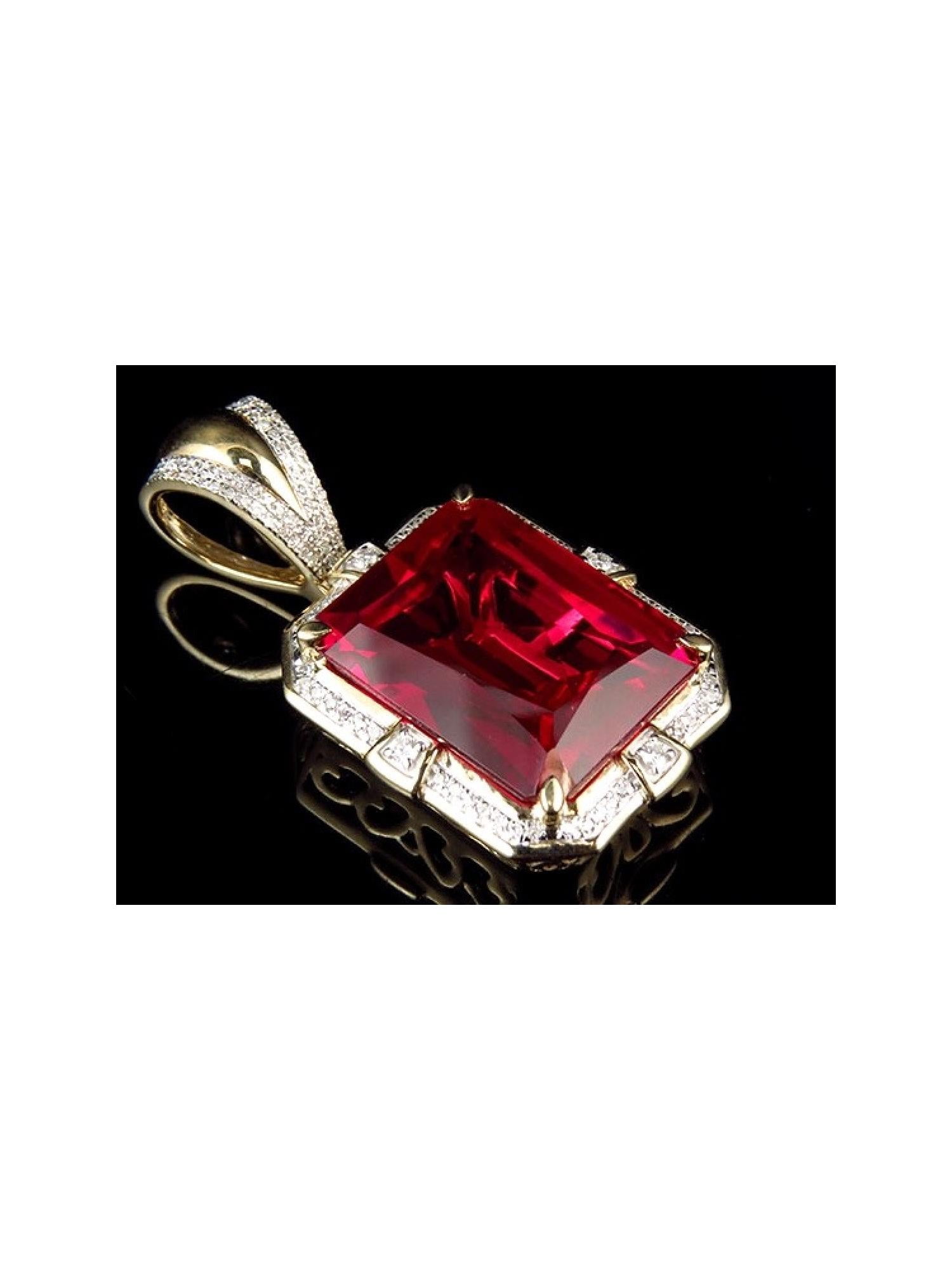 Ruby pendant for men discount