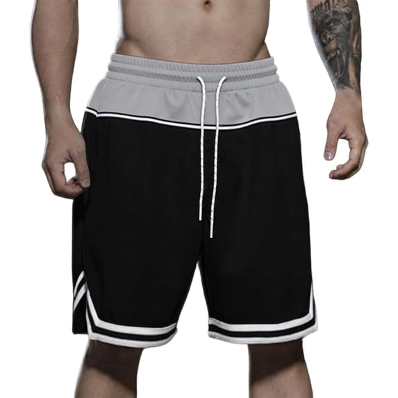 Men's 11" Athletic Shorts Quick Dry Elastic Performance Basketball Shorts with Pockets Black