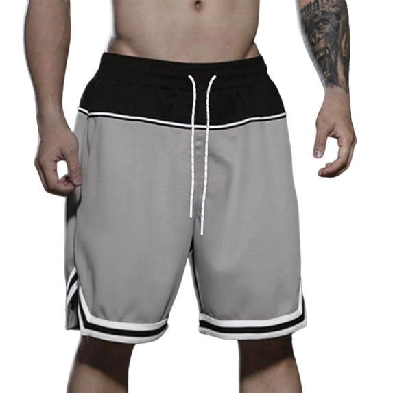 Men's 11" Athletic Shorts Quick Dry Elastic Performance Basketball Shorts with Pockets Gray