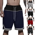 thumbnail image 1 of Men's 11" Athletic Shorts Quick Dry Elastic Performance Basketball Shorts with Pockets Navy, 1 of 6