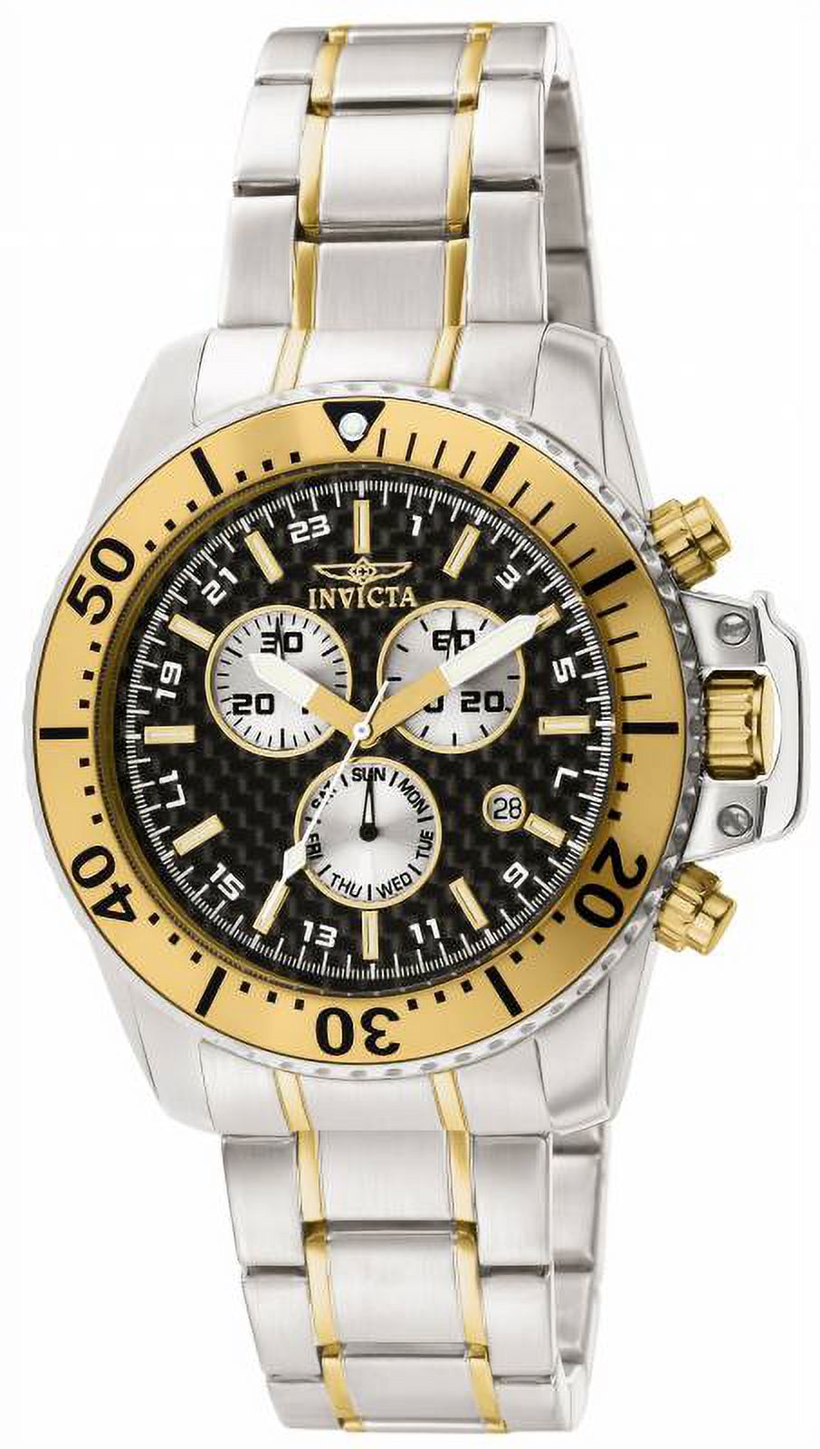 Men's 11285 Pro Diver Quartz Chronograph Black Dial Watch - image 1 of 1