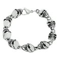 thumbnail image 1 of Men's 12.7mm High-Polished Stainless Steel Chunky Link Chain Bracelet, 10 inches, 1 of 7