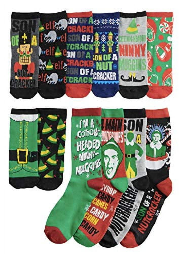 Men's 12 Days of Socks - Elf Movie