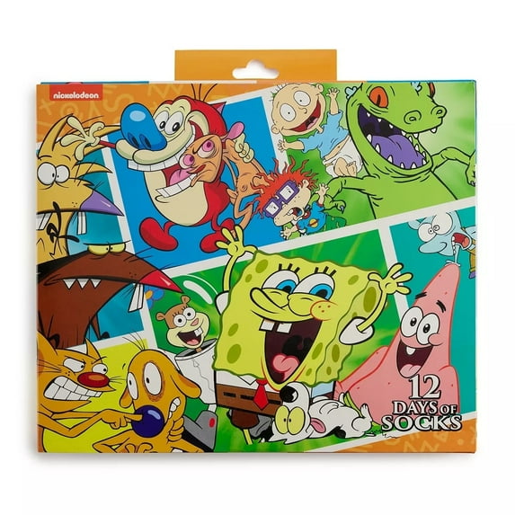 Men's 12 Days of Socks - Nickelodeon Crew Socks 6-12