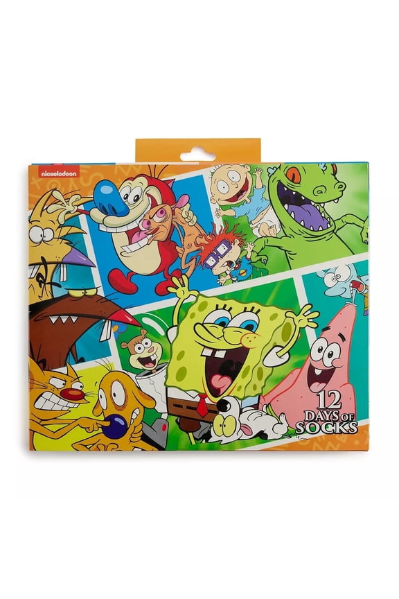 Men's 12 Days of Socks Nickelodeon Crew Socks 6-12