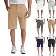 thumbnail image 1 of Men's 12" Golf Shorts Quick Dry Casual Shorts Dress Shorts Flat Front Stretch Lightweight for Work Business,M,#03 Khaki, 1 of 5