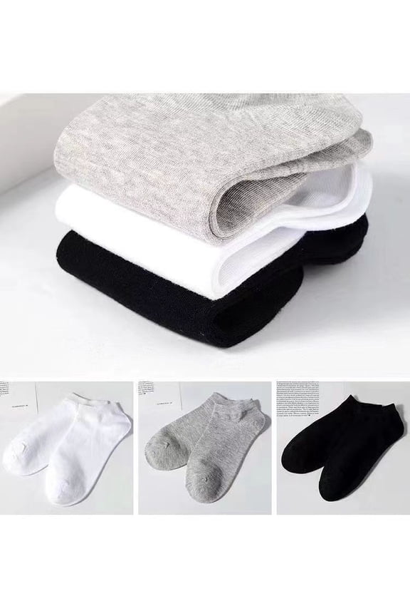 Men's 12 Pairs Business Cotton Socks Classic Assorted Neutral Colors Low-Cut Ankle Socks Soft Breathable Casual Dress Socks For Office Work Daily Wear Durable Comfortable Value Bulk Pack(Black)